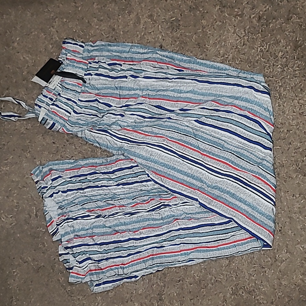 Tahara Striped Wide-Leg Pants